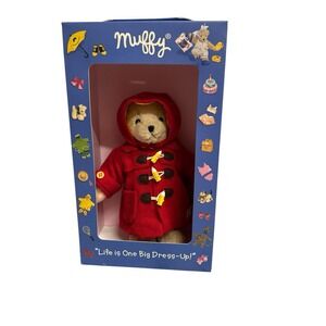 2002 MUFFY RED HOODED BEAR WITH JACKET New In Box